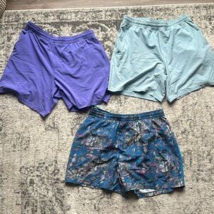 *3 pair bundle* of XL 7” Lululemon Pacebreaker shorts (linerless)